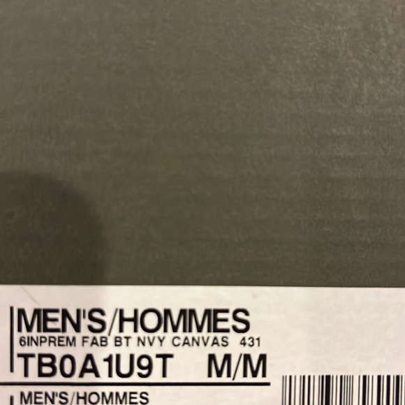 Timberland Nathan Swartz 6” Prem FAB BT Navy canvas boots new TB0A1U9T Mens 10.5 - Picture 9 of 9